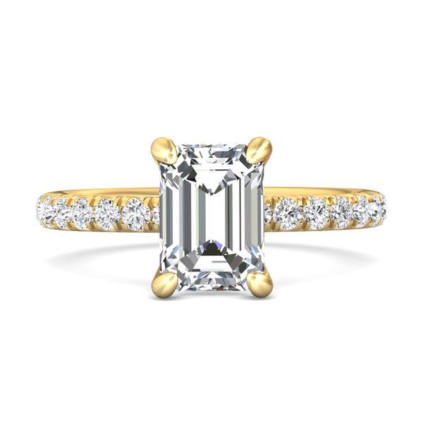 Flyerfit Micropave 14K Yellow Gold Engagement Ring G-H VS2-SI1 Becky Beauchine Kulka Diamonds and Fine Jewelry Okemos, MI