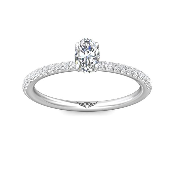 FlyerFit Micropave 18K White Gold Engagement Ring H-I SI2 Image 2 Meyers Jewelers Grove City, OH