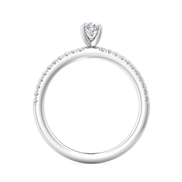 FlyerFit Micropave 18K White Gold Engagement Ring H-I SI2 Image 3 Meyers Jewelers Grove City, OH