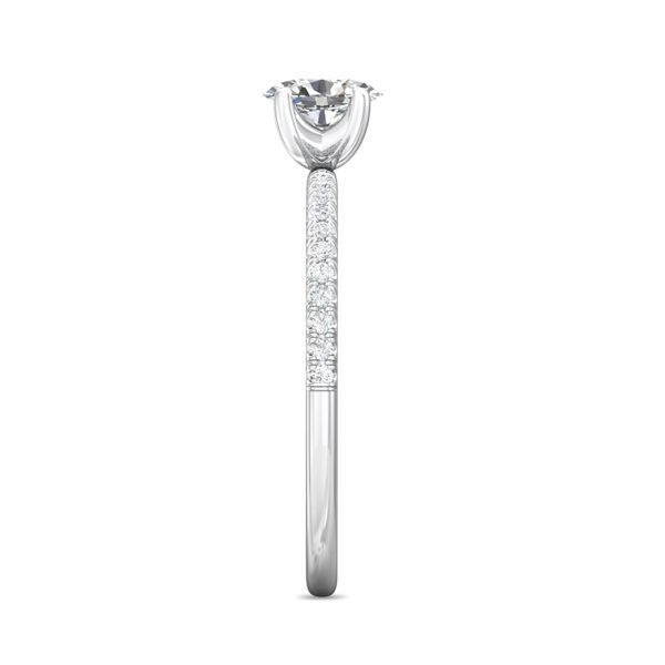 FlyerFit Micropave 18K White Gold Engagement Ring H-I SI2 Image 4 Meyers Jewelers Grove City, OH