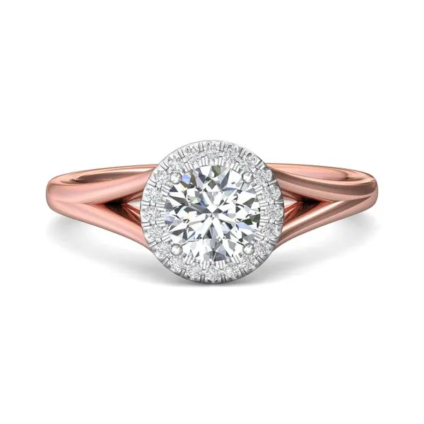 Pink Solitaire Rings for Women, Minimalist Engagement Ring for Her