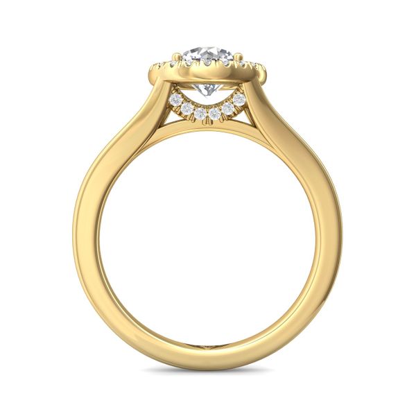 FlyerFit Split Shank 14K Yellow Gold Engagement Ring  Image 3 Christopher's Fine Jewelry Pawleys Island, SC