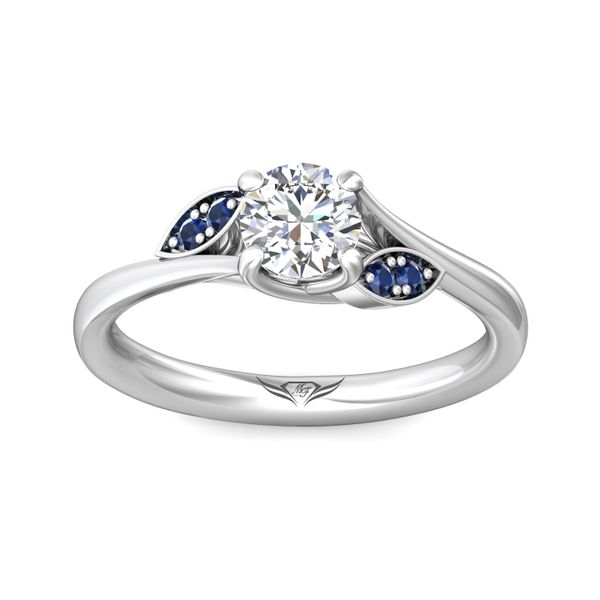 Flyerfit Micropave Platinum Engagement Ring H-I SI1 Image 2 Grogan Jewelers Florence, AL