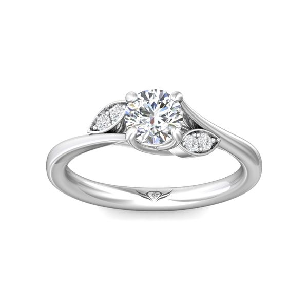 Flyerfit Micropave 18K White Gold Engagement Ring G-H VS2-SI1 Image 2 Christopher's Fine Jewelry Pawleys Island, SC