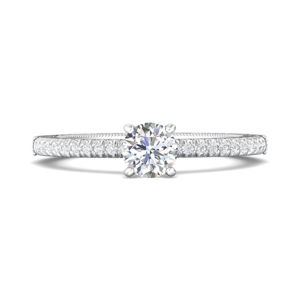 Platinum FlyerFit Vintage Engagement Ring Becky Beauchine Kulka Diamonds and Fine Jewelry Okemos, MI