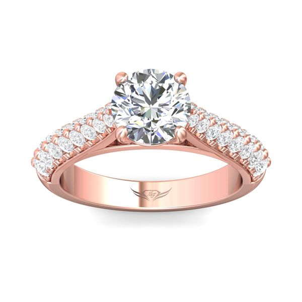 FlyerFit Encore 14K Pink Gold Engagement Ring G-H VS2-SI1 | Wesche ...