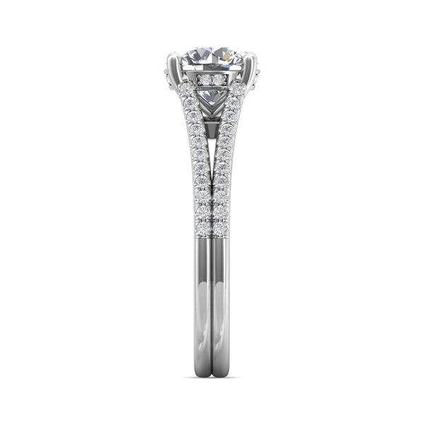 18K White Gold FlyerFit Split Shank Engagement Ring Image 4 Becky Beauchine Kulka Diamonds and Fine Jewelry Okemos, MI