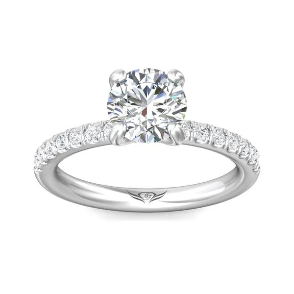 FlyerFit Micropave 18K White Gold Engagement Ring H-I SI2 Image 2 Meyers Jewelers Grove City, OH