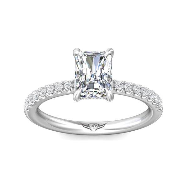 FlyerFit Micropave 18K White Gold Engagement Ring H-I SI2 Image 2 Meyers Jewelers Grove City, OH
