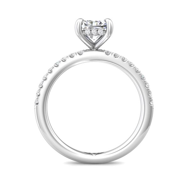 FlyerFit Micropave 18K White Gold Engagement Ring H-I SI2 Image 3 Meyers Jewelers Grove City, OH