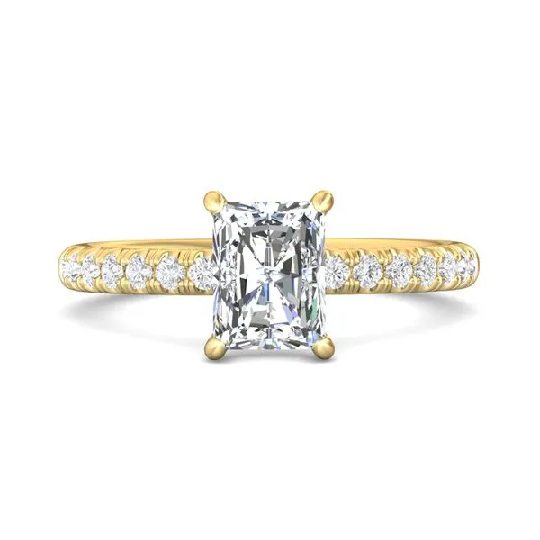 FlyerFit Micropave 14K Yellow Gold Engagement Ring H-I SI1 Meyers Jewelers Grove City, OH