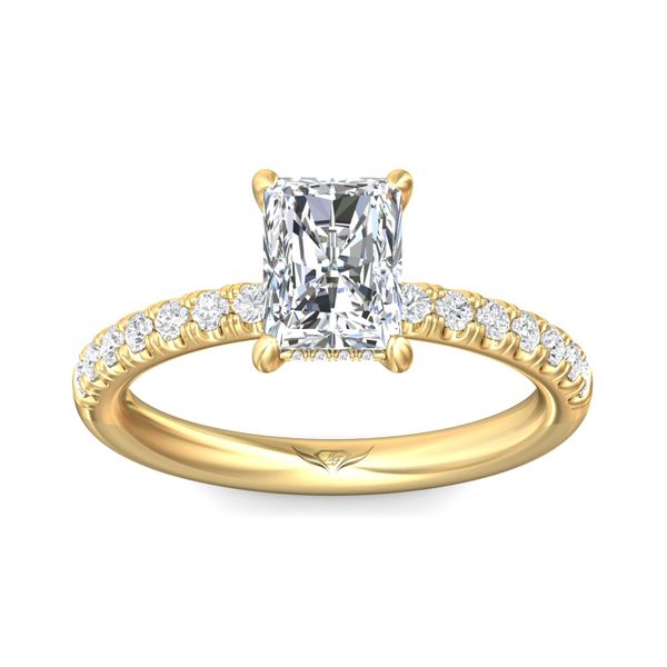 FlyerFit Micropave 14K Yellow Gold Engagement Ring H-I SI1 Image 2 Meyers Jewelers Grove City, OH
