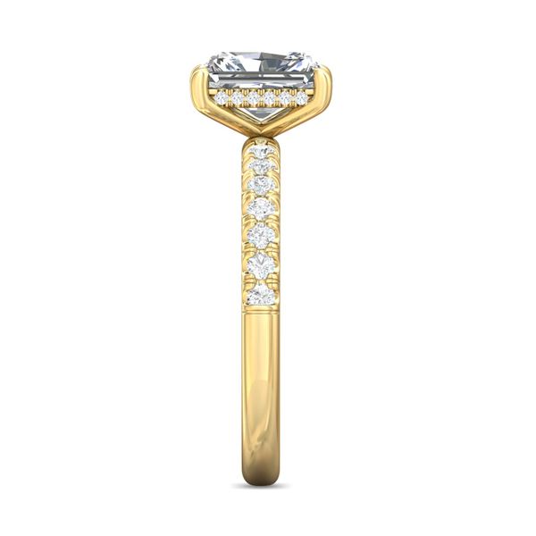 FlyerFit Micropave 14K Yellow Gold Engagement Ring H-I SI1 Image 4 Meyers Jewelers Grove City, OH