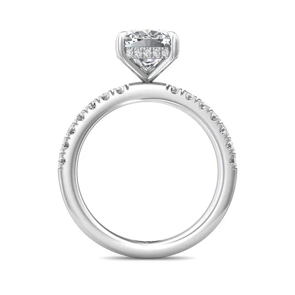 FlyerFit Micropave 18K White Gold Engagement Ring G-H VS2-SI1 Image 3 Meyers Jewelers Grove City, OH