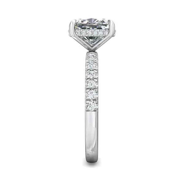 FlyerFit Micropave 18K White Gold Engagement Ring G-H VS2-SI1 Image 4 Meyers Jewelers Grove City, OH