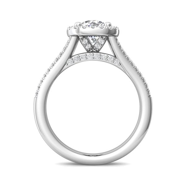 Platinum FlyerFit Split Shank Engagement Ring Image 3 Becky Beauchine Kulka Diamonds and Fine Jewelry Okemos, MI