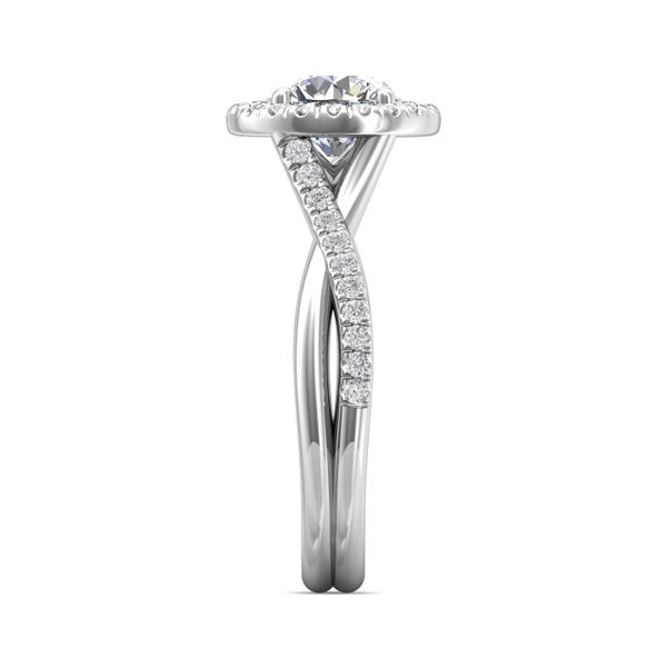 Platinum FlyerFit Split Shank Engagement Ring Image 4 Becky Beauchine Kulka Diamonds and Fine Jewelry Okemos, MI