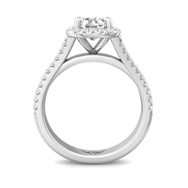 Flyerfit Split Shank 18K White Gold Engagement Ring G-H VS2-SI1 Image 3 Grogan Jewelers Florence, AL