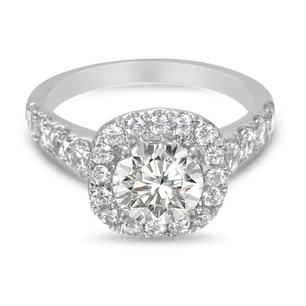 Flyerfit Encore 14K White Gold Engagement Ring H-I SI1 Wesche Jewelers Melbourne, FL