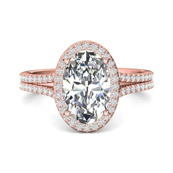 FlyerFit Split Shank 14K Pink Gold Engagement Ring H-I SI1 Meyers Jewelers Grove City, OH