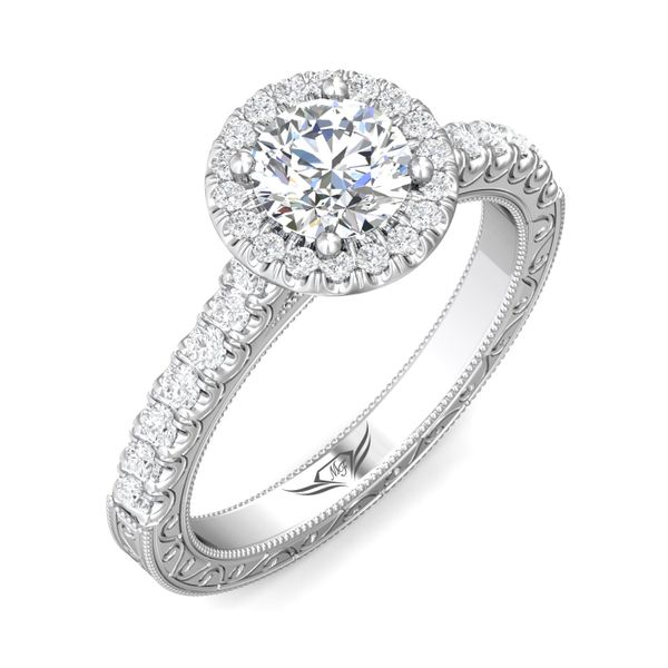 Flyerfit Vintage Platinum Engagement Ring H-I SI2 Image 5 Becky Beauchine Kulka Diamonds and Fine Jewelry Okemos, MI
