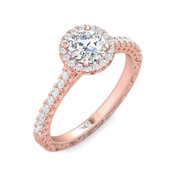 FlyerFit Vintage 14K Pink Gold Engagement Ring  Image 5 Grogan Jewelers Florence, AL