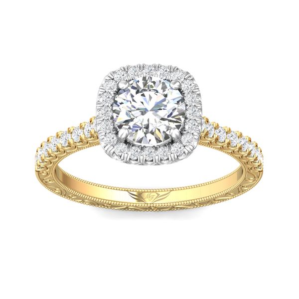 Flyerfit Vintage 18K Yellow Gold Shank And White Gold Top Engagement Ring H-I SI2 Image 2 Grogan Jewelers Florence, AL