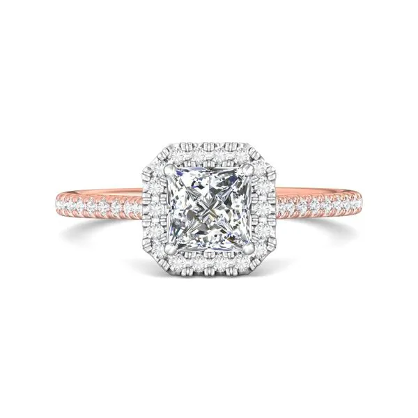 Glittering Pink Gold Engagement Ring Styles