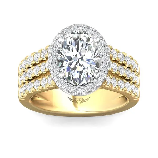 FlyerFit Encore 14K Yellow and 14K White Gold Engagement Ring H-I SI2 Image 2 Meyers Jewelers Grove City, OH