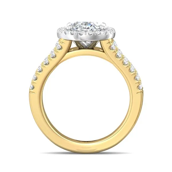 FlyerFit Encore 14K Yellow and 14K White Gold Engagement Ring H-I SI2 Image 3 Meyers Jewelers Grove City, OH