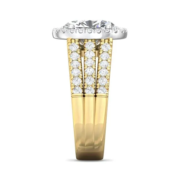 FlyerFit Encore 14K Yellow and 14K White Gold Engagement Ring H-I SI2 Image 4 Meyers Jewelers Grove City, OH