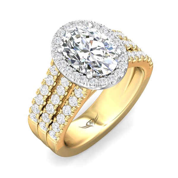 FlyerFit Encore 14K Yellow and 14K White Gold Engagement Ring H-I SI2 Image 5 Meyers Jewelers Grove City, OH