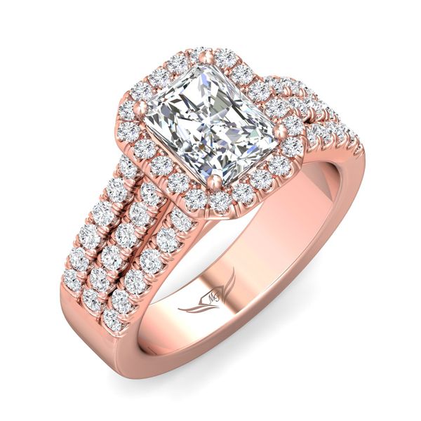 Flyerfit Encore 18K Pink Gold Engagement Ring G-H VS2-SI1 Image 5 Grogan Jewelers Florence, AL