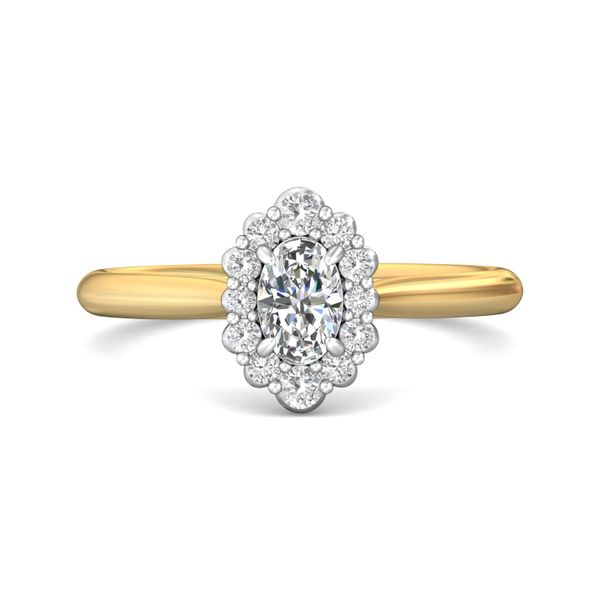 FlyerFit Solitaire 18K Yellow Gold Shank And White Gold Top Engagement Ring H-I SI2 Meyers Jewelers Grove City, OH