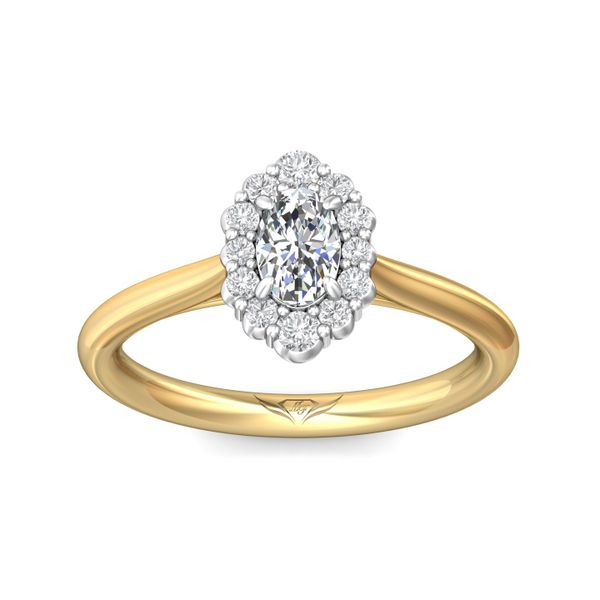 FlyerFit Solitaire 18K Yellow Gold Shank And White Gold Top Engagement Ring H-I SI2 Image 2 Meyers Jewelers Grove City, OH