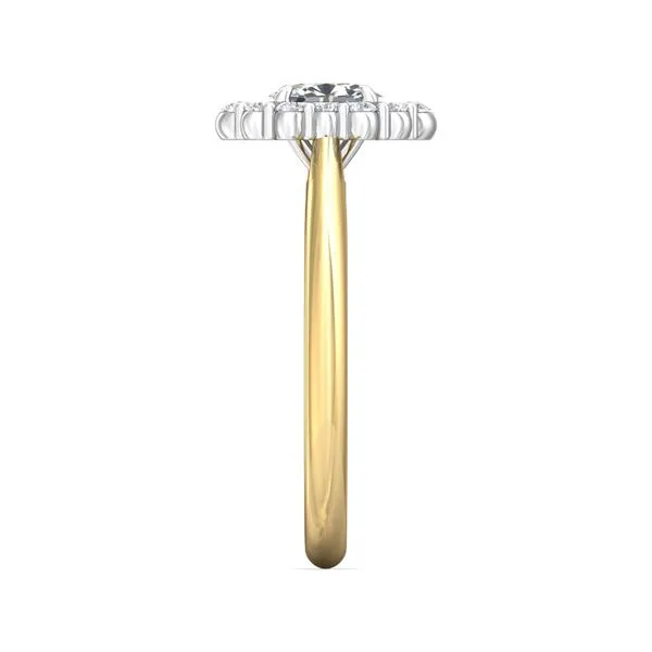 FlyerFit Solitaire 18K Yellow Gold Shank And White Gold Top Engagement Ring H-I SI2 Image 4 Meyers Jewelers Grove City, OH