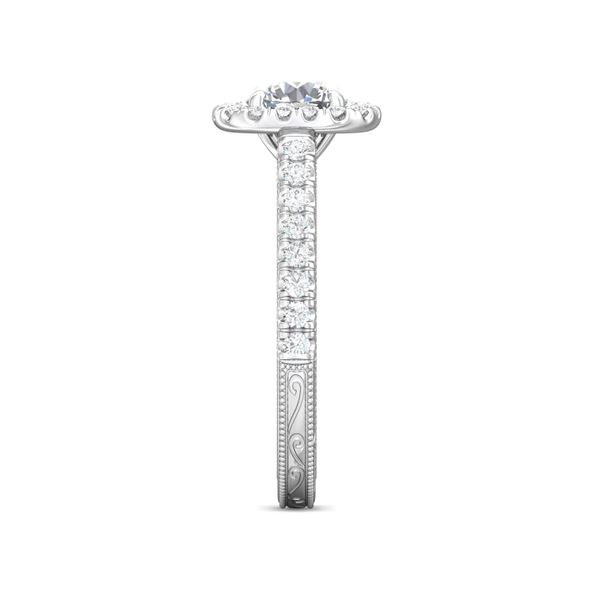 Flyerfit Vintage 18K White Gold Engagement Ring H-I SI1 Image 4 Becky Beauchine Kulka Diamonds and Fine Jewelry Okemos, MI