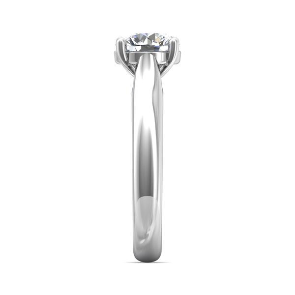 18K White Gold FlyerFit Solitaire Engagement Ring Image 4 Becky Beauchine Kulka Diamonds and Fine Jewelry Okemos, MI