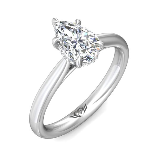 FlyerFit Solitaire 14K White Gold Engagement Ring  Image 5 Becky Beauchine Kulka Diamonds and Fine Jewelry Okemos, MI