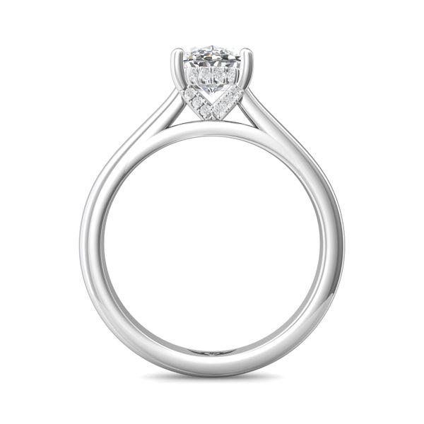 18K White Gold FlyerFit Solitaire Engagement Ring Image 3 Becky Beauchine Kulka Diamonds and Fine Jewelry Okemos, MI