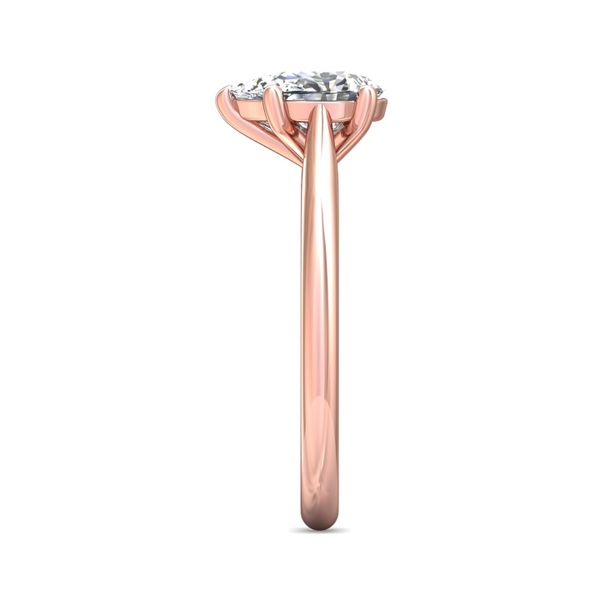 Flyerfit Solitaire 14K Pink Gold Engagement Ring Image 4 Grogan Jewelers Florence, AL