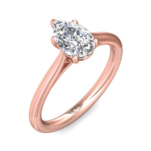 Flyerfit Solitaire 18K Pink Gold Engagement Ring Image 5 Grogan Jewelers Florence, AL