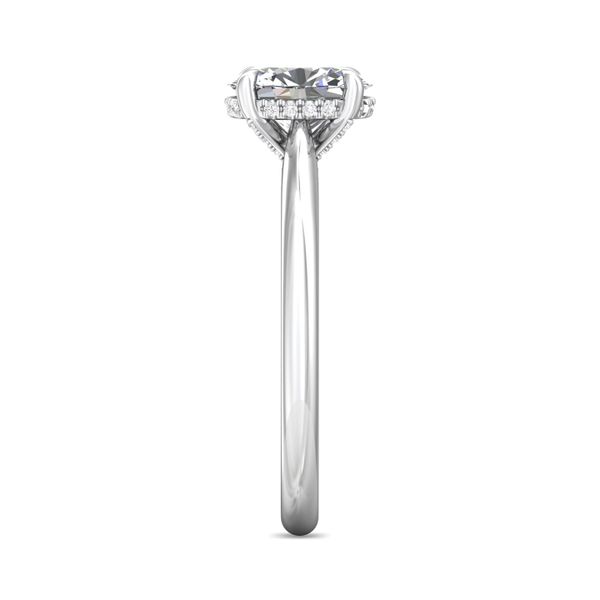 FlyerFit Solitaire 14K White Gold Engagement Ring  Image 4 Becky Beauchine Kulka Diamonds and Fine Jewelry Okemos, MI