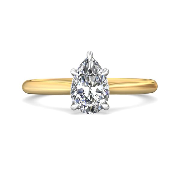 FlyerFit Solitaire 18K Yellow Gold Shank And White Gold Top Engagement Ring  Christopher's Fine Jewelry Pawleys Island, SC