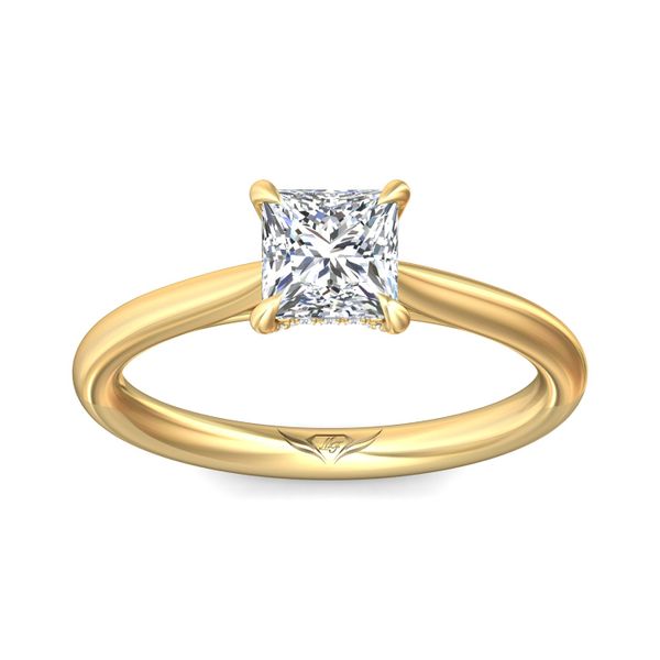 FlyerFit Solitaire 14K Yellow Gold Engagement Ring  Image 2 Becky Beauchine Kulka Diamonds and Fine Jewelry Okemos, MI