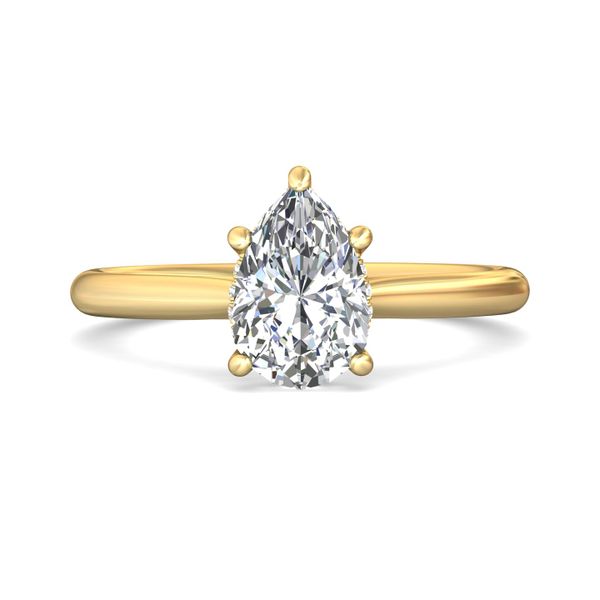 FlyerFit Solitaire 18K Yellow Gold Engagement Ring H-I SI1 Meyers Jewelers Grove City, OH