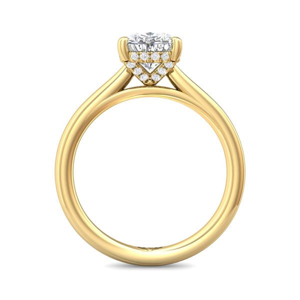 FlyerFit Solitaire 18K Yellow Gold Engagement Ring H-I SI1 Image 3 Meyers Jewelers Grove City, OH