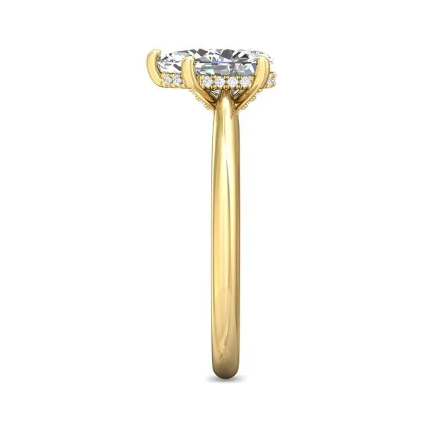 FlyerFit Solitaire 18K Yellow Gold Engagement Ring H-I SI1 Image 4 Meyers Jewelers Grove City, OH