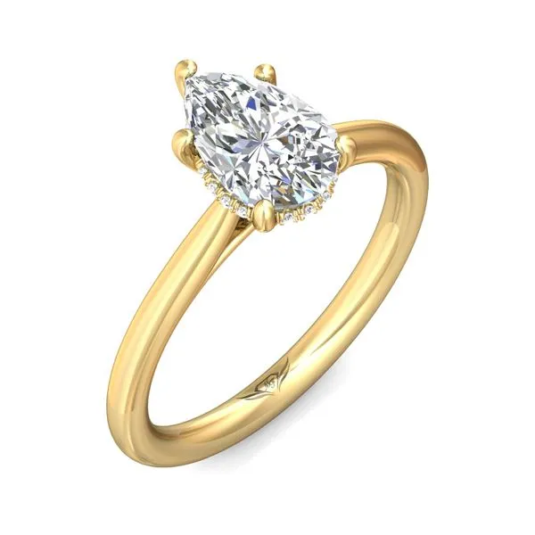 FlyerFit Solitaire 18K Yellow Gold Engagement Ring H-I SI1 Image 5 Meyers Jewelers Grove City, OH