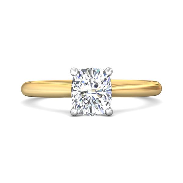 Flyerfit Solitaire 18K Yellow Gold Shank And Platinum Top Engagement Ring G-H VS2-SI1 Christopher's Fine Jewelry Pawleys Island, SC